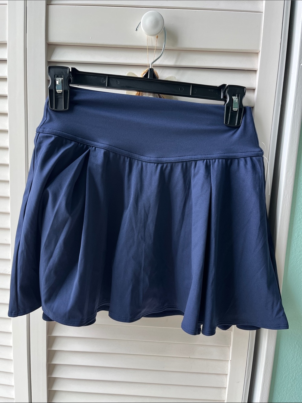 Gilly Hicks Navy Circle Skater Skirt